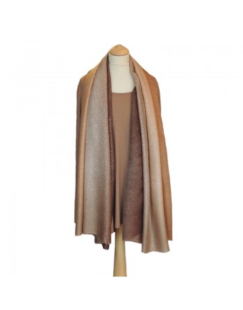 Foulard paillette beige