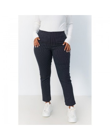 Pantalon droit fine rayure